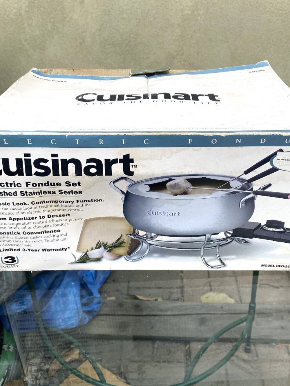 Cuisinart Electric Fondue Set CFO-3SS